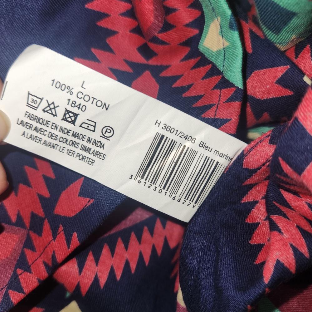 Heimstone Aztec Print Button-Down Long Sleeve Shi… - image 6